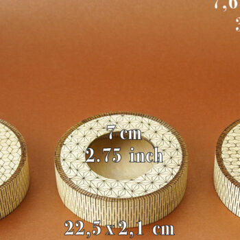 Intra απο ξύλο plywood 3mm-4mm πάχος Κηροπήγιο Flexi Deco για . Δίασταση 30x20 cm INTRAFABR-111863869 - Image 3