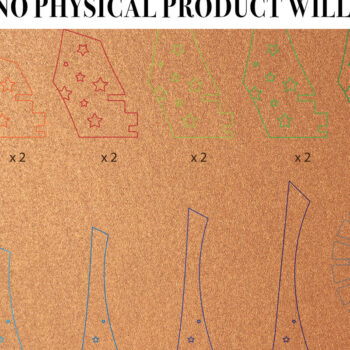 Intra απο ξύλο plywood 3mm-4mm πάχος Κηροπήγιο Αστέρι φαναριού για Δίασταση 15x15 cm INTRAFABR-111616836 - Image 2