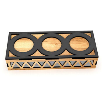 Intra απο ξύλο plywood 3mm-4mm πάχος Κηροπήγιο κοπής με λέιζερ Δίασταση 15x15 cm INTRAFABR-105152206 - Image 4