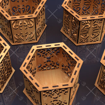 Intra απο ξύλο plywood 3mm-4mm πάχος Κηροπήγιο Φωτιστικό κοπής  Κόντρα πλακέ Δίασταση 15x15 cm INTRAFABR-84749495 - Image 3