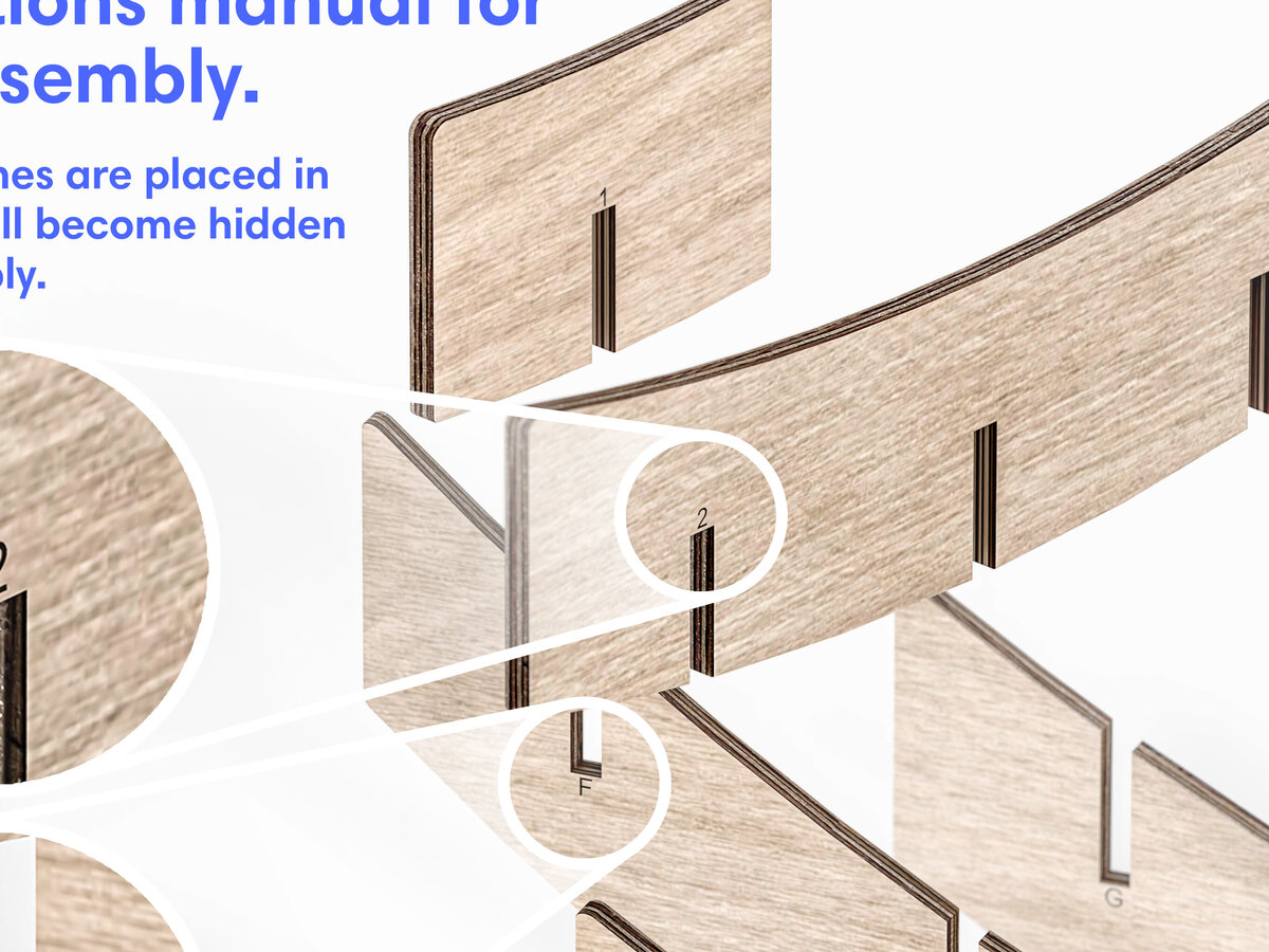 Intra απο ξύλο plywood 3mm-4mm πάχος Κηροπήγιο κόντρα πλακέ με λέιζερ Δίασταση 15x15 cm INTRAFABR-93794265 - Image 3