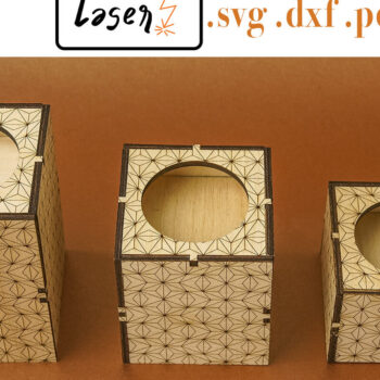 Intra απο ξύλο plywood 3mm-4mm πάχος Tower Holder Candle Holder για Δίασταση 30x20 cm INTRAFABR-111165577 - Image 1