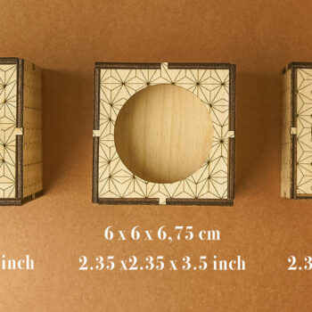 Intra απο ξύλο plywood 3mm-4mm πάχος Tower Holder Candle Holder για Δίασταση 30x20 cm INTRAFABR-111165577 - Image 3