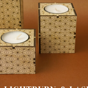 Intra απο ξύλο plywood 3mm-4mm πάχος Tower Holder Candle Holder για Δίασταση 30x20 cm INTRAFABR-111165577 - Image 4