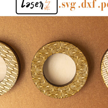 Intra απο ξύλο plywood 3mm-4mm πάχος Κηροπήγια Deco για Δίασταση 15x15 cm INTRAFABR-82630794 - Image 1