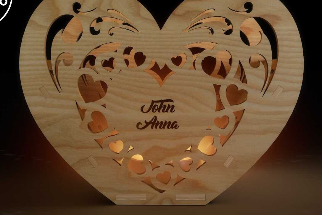 Intra απο ξύλο plywood 3mm-4mm πάχος Κηροπήγιο τρισδιάστατο μοντέλο διακοσμητικό πρότυπο Δίασταση 15x15 cm INTRAFABR-101749542 - Image 3