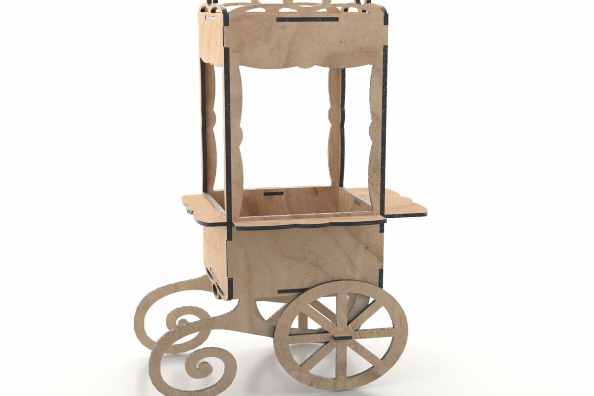 Intra απο ξύλο plywood 3mm-4mm πάχος κοπής με λέιζερ Candy Box Δίασταση 15x15 cm INTRAFABR-113818277 - Image 2