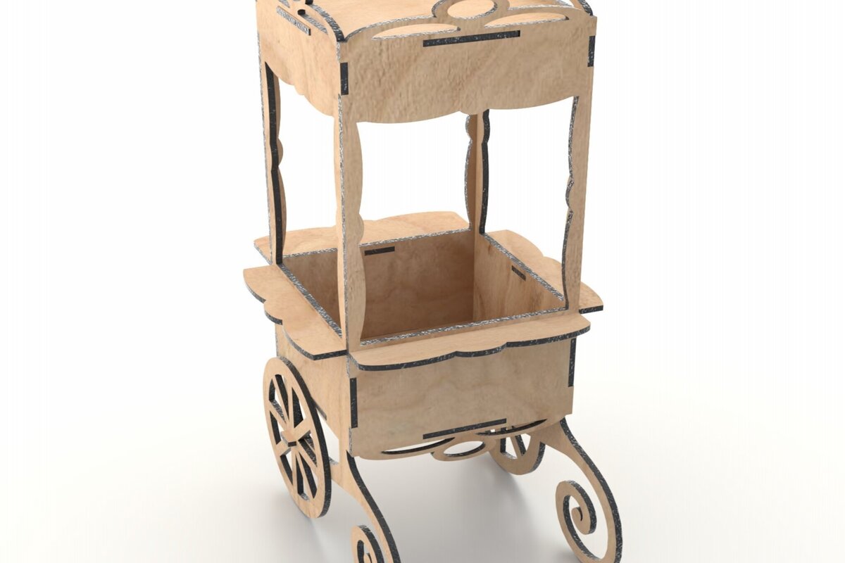 Intra απο ξύλο plywood 3mm-4mm πάχος κοπής με λέιζερ Candy Box Δίασταση 15x15 cm INTRAFABR-113818277 - Image 4