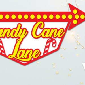 Intra απο ξύλο plywood 3mm-4mm πάχος Πινακίδα Candy Cane Lane Δίασταση 30x20 cm INTRAFABR-109417545