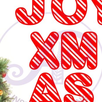 Intra απο ξύλο plywood 3mm-4mm πάχος αλφαβήτου γραμμάτων Candy Cane. 26 Δίασταση 5x5 cm INTRAFABR-79482996 - Image 2