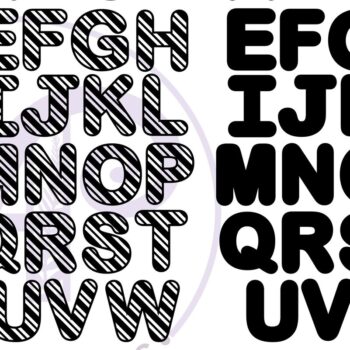 Intra απο ξύλο plywood 3mm-4mm πάχος αλφαβήτου γραμμάτων Candy Cane. 26 Δίασταση 5x5 cm INTRAFABR-79482996 - Image 4