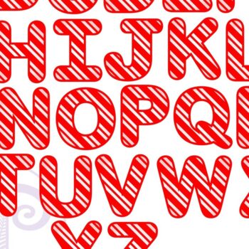 Intra απο ξύλο plywood 3mm-4mm πάχος αλφαβήτου γραμμάτων Candy Cane. 26 Δίασταση 5x5 cm INTRAFABR-79482996 - Image 5