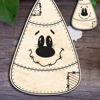 Intra απο ξύλο plywood 3mm-4mm πάχος Candy Corn Δίασταση 15x15 cm INTRAFABR-30556652 - Image 1