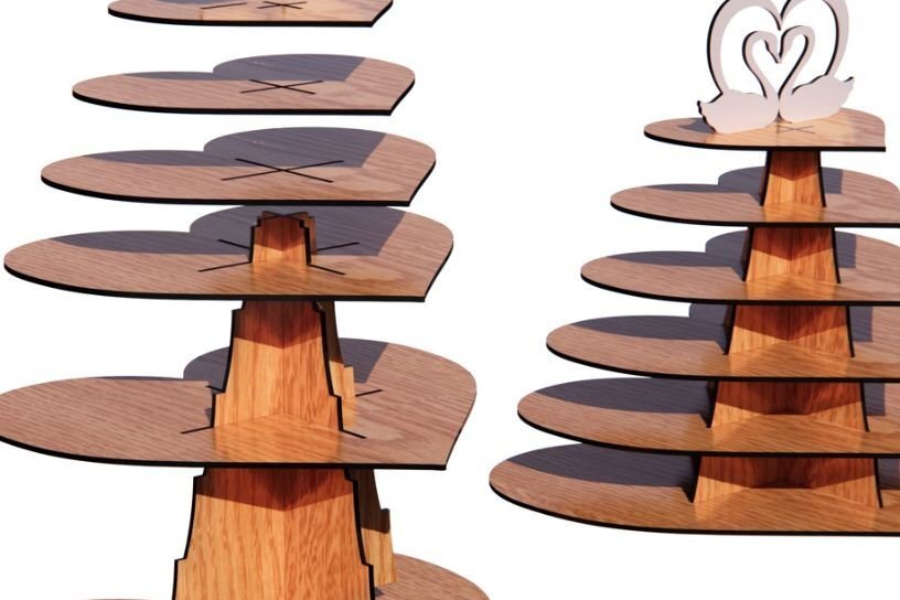 Intra απο ξύλο plywood 3mm-4mm πάχος Σταντ καραμέλας Δίασταση 15x15 cm INTRAFABR-34218759