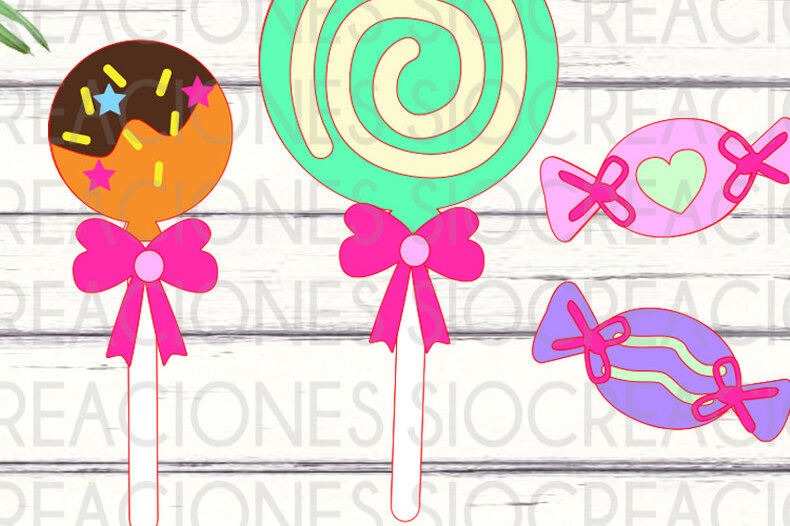 Intra απο ξύλο plywood 3mm-4mm πάχος Candyland, Lollipop 3D Δίασταση 15x15 cm INTRAFABR-75631524