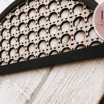 Intra απο ξύλο plywood 3mm-4mm πάχος Cane Circle Rattan Macrame Δίασταση 30x20 cm INTRAFABR-74747111 - Image 5