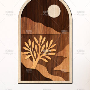 Intra απο ξύλο plywood 3mm-4mm πάχος Canyon Tree Σύνθεση 3D Layered Δίασταση 40x40 cm INTRAFABR-125136082