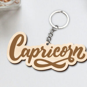 Intra απο ξύλο plywood 3mm-4mm πάχος Capricorn Zodiac Key Chain Δίασταση 30x20 cm INTRAFABR-96829916