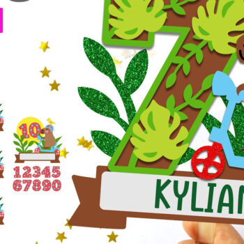 Intra απο ξύλο plywood 3mm-4mm πάχος Capybara Ride Numbers Topper 3D Δίασταση 15x15 cm INTRAFABR-123637175 - Image 1