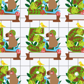 Intra απο ξύλο plywood 3mm-4mm πάχος Capybara Ride Numbers Topper 3D Δίασταση 15x15 cm INTRAFABR-123637175 - Image 2