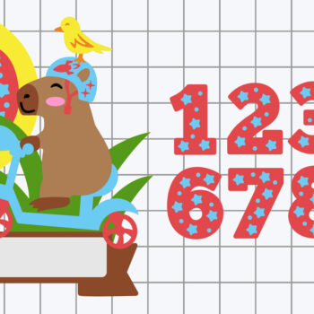 Intra απο ξύλο plywood 3mm-4mm πάχος Capybara Ride Numbers Topper 3D Δίασταση 15x15 cm INTRAFABR-123637175 - Image 3