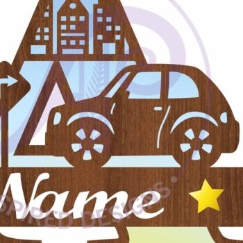 Intra απο ξύλο plywood 3mm-4mm πάχος Μονόγραμμα κεφαλαίου αυτοκινήτου Επιστολή Δίασταση 9x9 cm INTRAFABR-100097793 - Image 2