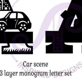 Intra απο ξύλο plywood 3mm-4mm πάχος Μονόγραμμα κεφαλαίου αυτοκινήτου Επιστολή Δίασταση 9x9 cm INTRAFABR-100097793 - Image 3