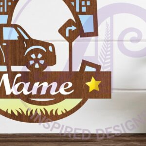 Intra απο ξύλο plywood 3mm-4mm πάχος Μονόγραμμα κεφαλαίου αυτοκινήτου Γράμμα C Δίασταση 9x9 cm INTRAFABR-100097926