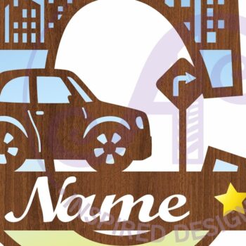 Intra απο ξύλο plywood 3mm-4mm πάχος Μονόγραμμα κεφαλαίου αυτοκινήτου Γράμμα C Δίασταση 9x9 cm INTRAFABR-100097926 - Image 2