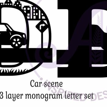 Intra απο ξύλο plywood 3mm-4mm πάχος Μονόγραμμα κεφαλαίου αυτοκινήτου Γράμμα D Δίασταση 9x9 cm INTRAFABR-100097946 - Image 3