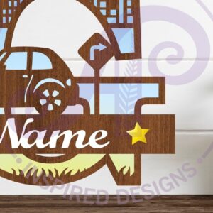 Intra απο ξύλο plywood 3mm-4mm πάχος Μονόγραμμα κεφαλαίου αυτοκινήτου Γράμμα G Δίασταση 9x9 cm INTRAFABR-100098041