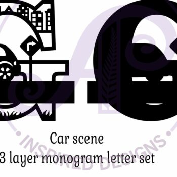 Intra απο ξύλο plywood 3mm-4mm πάχος Μονόγραμμα κεφαλαίου αυτοκινήτου Γράμμα G Δίασταση 9x9 cm INTRAFABR-100098041 - Image 3