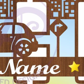 Intra απο ξύλο plywood 3mm-4mm πάχος Μονόγραμμα κεφαλαίου αυτοκινήτου Επιστολή H Δίασταση 9x9 cm INTRAFABR-100098076 - Image 2