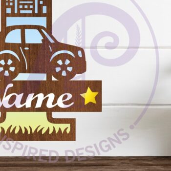 Intra απο ξύλο plywood 3mm-4mm πάχος Μονόγραμμα κεφαλαίου αυτοκινήτου Επιστολή I Δίασταση 9x9 cm INTRAFABR-100098113 - Image 1