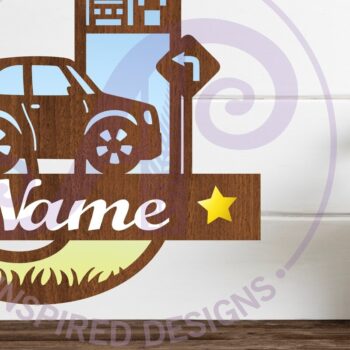 Intra απο ξύλο plywood 3mm-4mm πάχος Μονόγραμμα κεφαλαίου αυτοκινήτου Επιστολή J Δίασταση 9x9 cm INTRAFABR-100098150 - Image 1