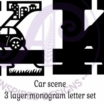 Intra απο ξύλο plywood 3mm-4mm πάχος Μονόγραμμα κεφαλαίου αυτοκινήτου Επιστολή K Δίασταση 9x9 cm INTRAFABR-100098178 - Image 3