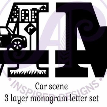 Intra απο ξύλο plywood 3mm-4mm πάχος Μονόγραμμα κεφαλαίου αυτοκινήτου Γράμμα M Δίασταση 9x9 cm INTRAFABR-100098229 - Image 3