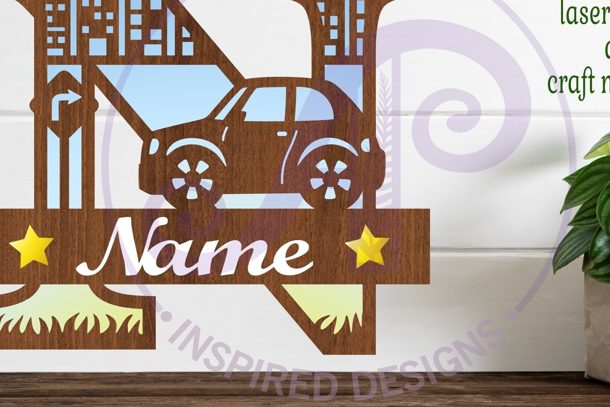 Intra απο ξύλο plywood 3mm-4mm πάχος Μονόγραμμα κεφαλαίου αυτοκινήτου Επιστολή N Δίασταση 9x9 cm INTRAFABR-100098250