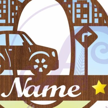 Intra απο ξύλο plywood 3mm-4mm πάχος Μονόγραμμα κεφαλαίου αυτοκινήτου Επιστολή O Δίασταση 9x9 cm INTRAFABR-100098268 - Image 2