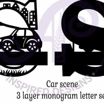 Intra απο ξύλο plywood 3mm-4mm πάχος Μονόγραμμα κεφαλαίου αυτοκινήτου Γράμμα S Δίασταση 9x9 cm INTRAFABR-100098349 - Image 3