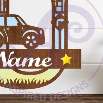 Intra απο ξύλο plywood 3mm-4mm πάχος Μονόγραμμα κεφαλαίου αυτοκινήτου Επιστολή U Δίασταση 9x9 cm INTRAFABR-100098398 - Image 1