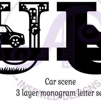 Intra απο ξύλο plywood 3mm-4mm πάχος Μονόγραμμα κεφαλαίου αυτοκινήτου Επιστολή U Δίασταση 9x9 cm INTRAFABR-100098398 - Image 3