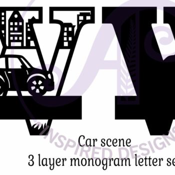 Intra απο ξύλο plywood 3mm-4mm πάχος Μονόγραμμα κεφαλαίου αυτοκινήτου Επιστολή W Δίασταση 9x9 cm INTRAFABR-100098435 - Image 3