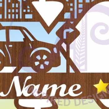 Intra απο ξύλο plywood 3mm-4mm πάχος Μονόγραμμα κεφαλαίου αυτοκινήτου Γράμμα X Δίασταση 9x9 cm INTRAFABR-100098517 - Image 2