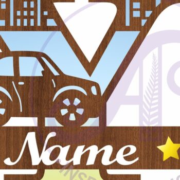 Intra απο ξύλο plywood 3mm-4mm πάχος Μονόγραμμα κεφαλαίου αυτοκινήτου Επιστολή Y Δίασταση 9x9 cm INTRAFABR-100098537 - Image 2