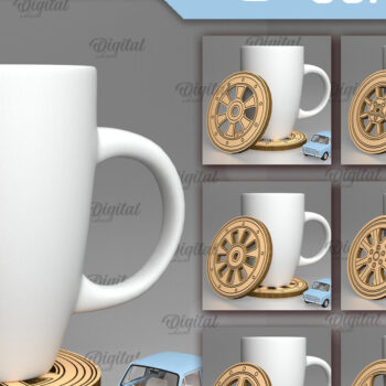 Intra απο ξύλο plywood 3mm-4mm πάχος Δέσμη σουβέρ αυτοκινήτου Δίασταση 30x20 cm INTRAFABR-90004221 - Image 1