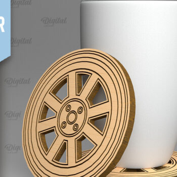 Intra απο ξύλο plywood 3mm-4mm πάχος Δέσμη σουβέρ αυτοκινήτου Δίασταση 30x20 cm INTRAFABR-90004221 - Image 4