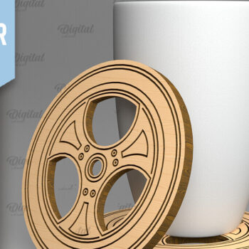 Intra απο ξύλο plywood 3mm-4mm πάχος Δέσμη σουβέρ αυτοκινήτου Δίασταση 30x20 cm INTRAFABR-90004221 - Image 5