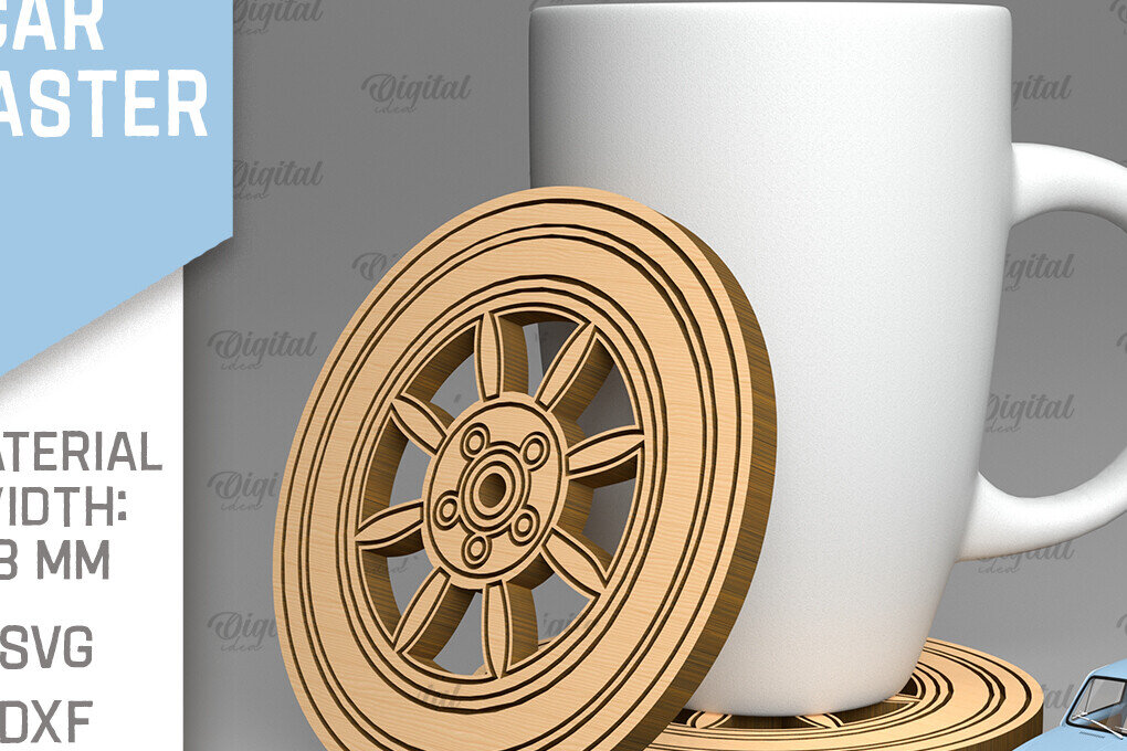 Intra απο ξύλο plywood 3mm-4mm πάχος Σουβέρ αυτοκινήτου . Τροχό Coaster Δίασταση 30x20 cm INTRAFABR-89942983