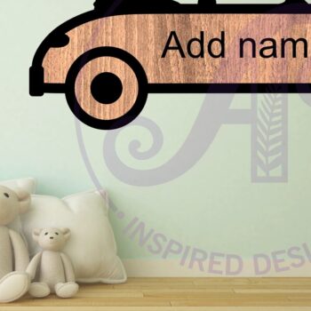 Intra απο ξύλο plywood 3mm-4mm πάχος Περίγραμμα αυτοκινήτου δύο επιπέδων όνομα τοίχου Δίασταση 6x6 cm INTRAFABR-110705840 - Image 2